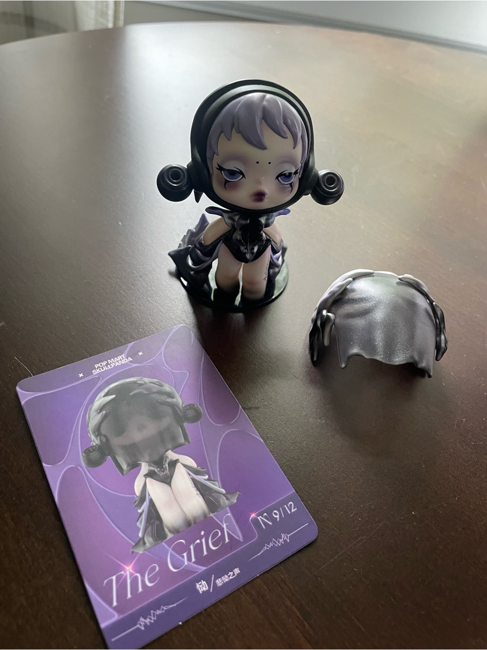 skull panda figurine